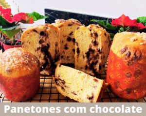Panetones com Chocolate